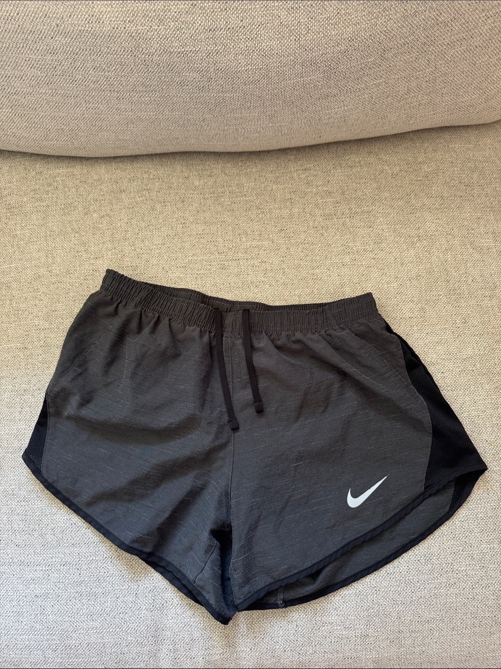 Nike Women's gray Athletic Shorts with White Swoosh